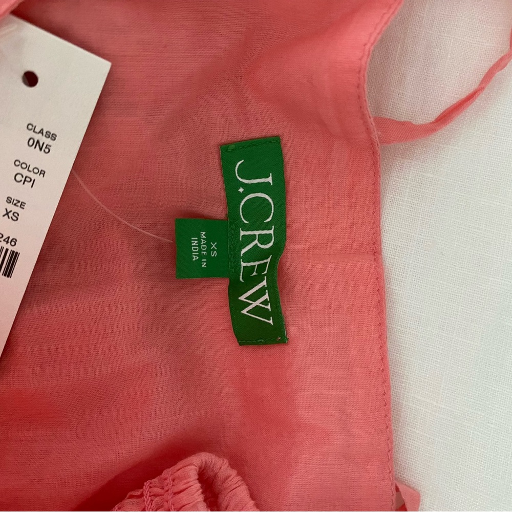 NWT J. Crew Cotton Voile Bow Front Beach Dress XS - Picture 4 of 4